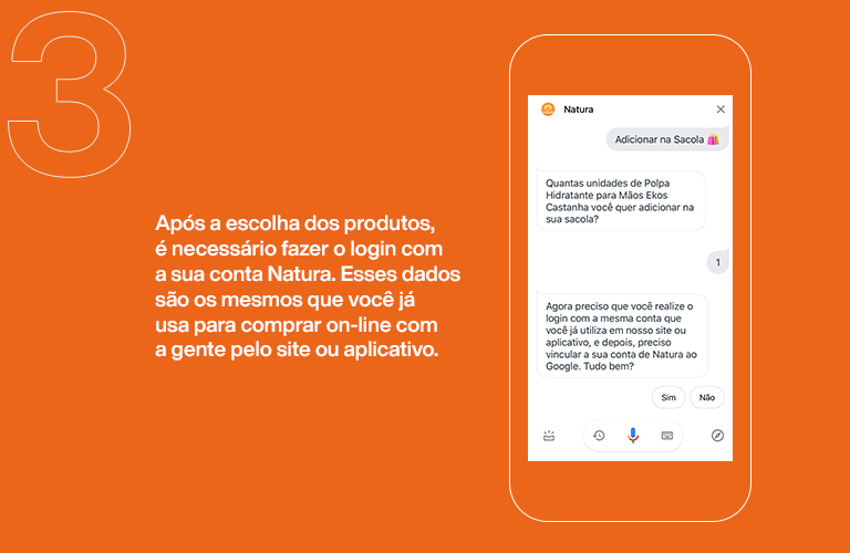 Ok, Google. Falar com Natura”: saiba como comprar por comando de voz |  Natura Brasil
